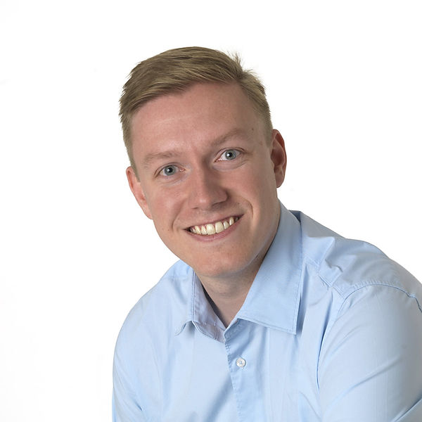 Ruben Silkens, medewerker in het kantoor in Bocholt
